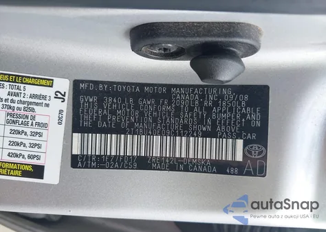 2009 Toyota Corolla S from USA, damaged, VIN 2T1BU40E09C112249
